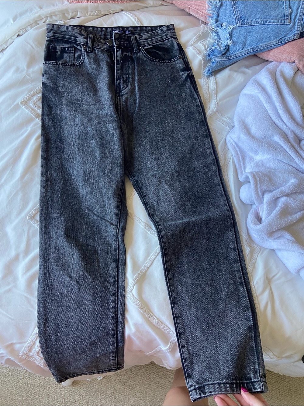 Black Washed Nasty Gal Jeans